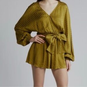 Chelsea28 Olive Green Romper